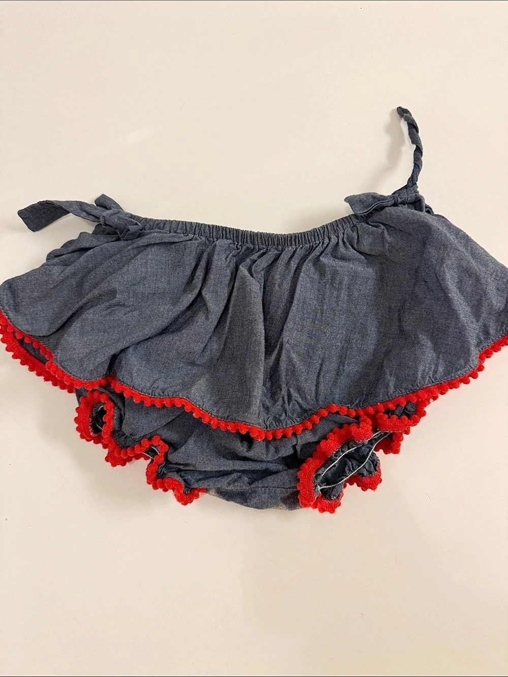 Dona Carmen Cotton Ruffle Trim Costume Skirt Set Size 4A